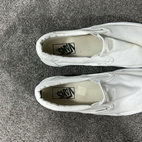 Vans Stackform Mens Sz 8 Women’s Sz 9.5 White Slip-On Platform Casual Shoes Used - Picture 9 of 11